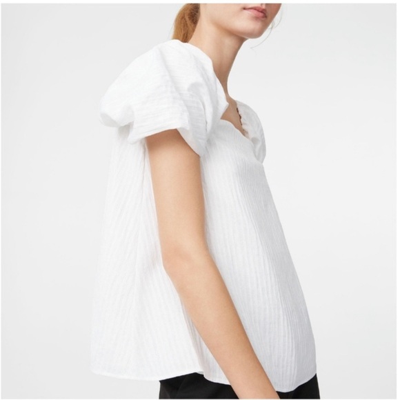 Club Monaco Malaina Off Shoulder Puffed Sleeve Top size 6 - Picture 3 of 16